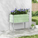 Vidaxx jardinière vert pastel 100 x 45 x 90 cm acier galvanisé