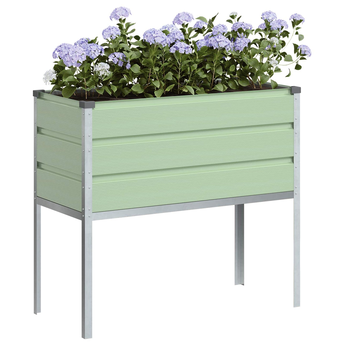 Vidaxx jardinière vert pastel 100 x 45 x 90 cm acier galvanisé