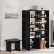 VidaXL armoire à chaussures avec étagère 2 pcs bois fini chêne noir