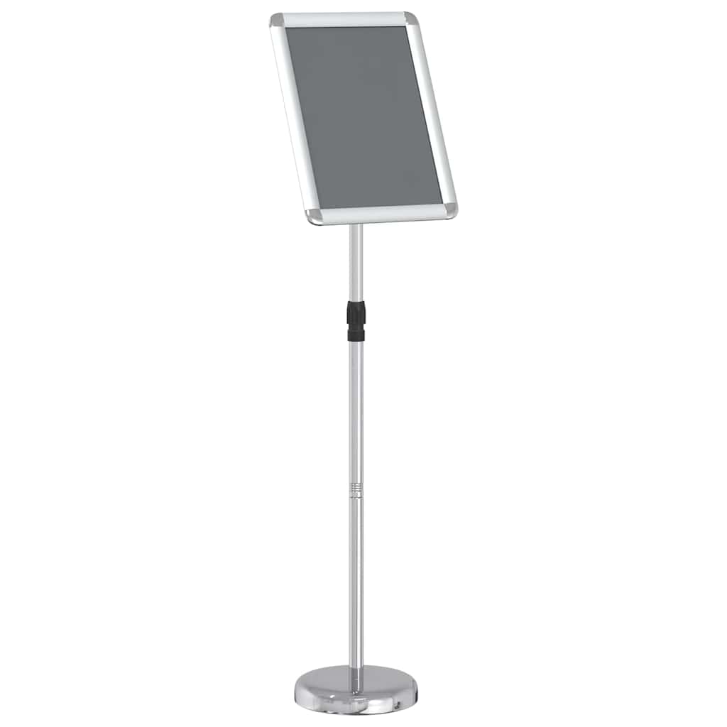 Présentoirs de salon VidaXL argent 25 x 25 x 125 cm aluminium