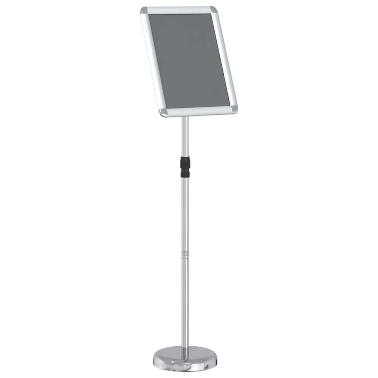 Présentoirs de salon VidaXL argent 25 x 25 x 125 cm aluminium
