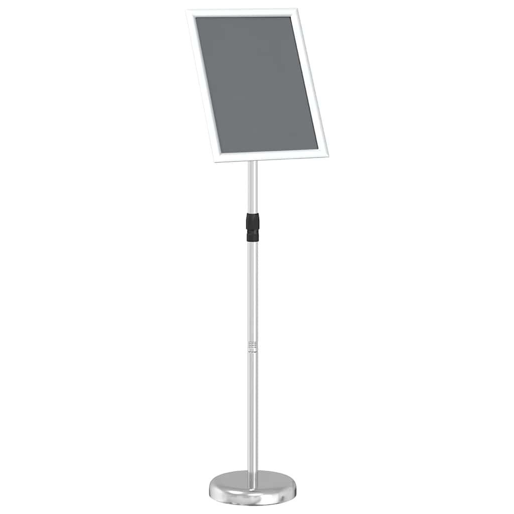 Présentoirs de salon VidaXL argent 25 x 25 x 125 cm aluminium