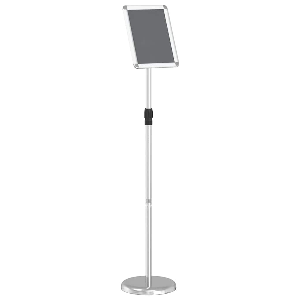 Présentoirs de salon VidaXL argent 25 x 25 x 125 cm aluminium