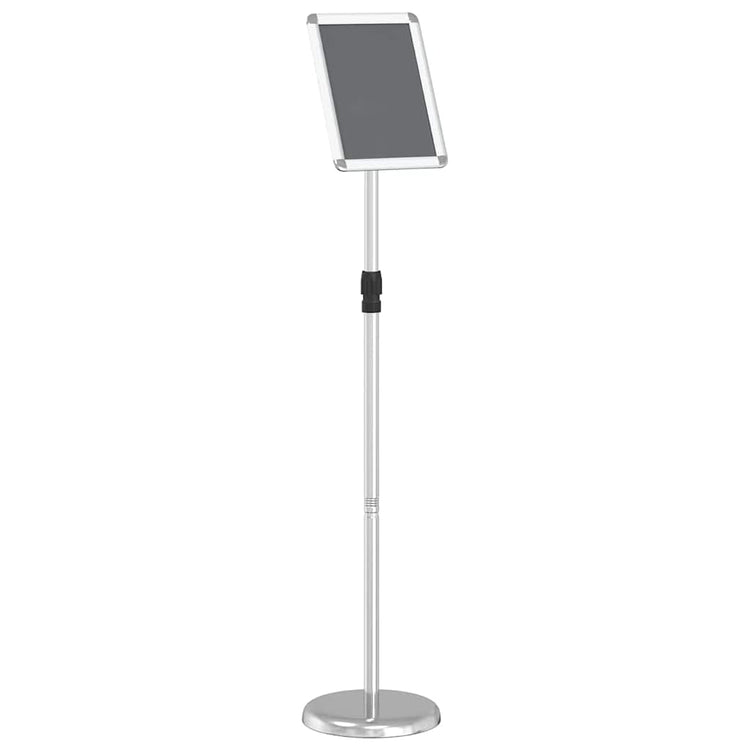 Présentoirs de salon VidaXL argent 25 x 25 x 125 cm aluminium