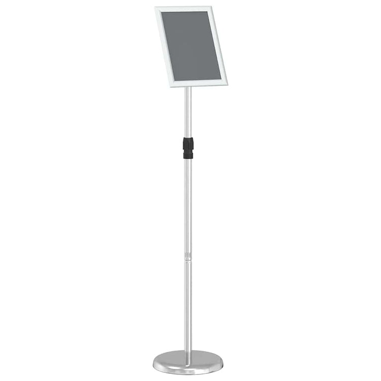 Présentoirs de salon VidaXL argent 25 x 25 x 125 cm aluminium
