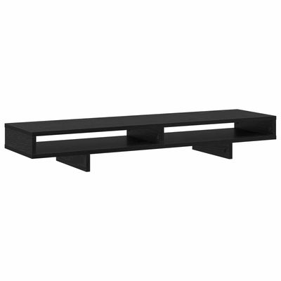 Vidaxxl support pour écran avec étagère noir 100 x 27 x 15 cm bois d'ingénierie
