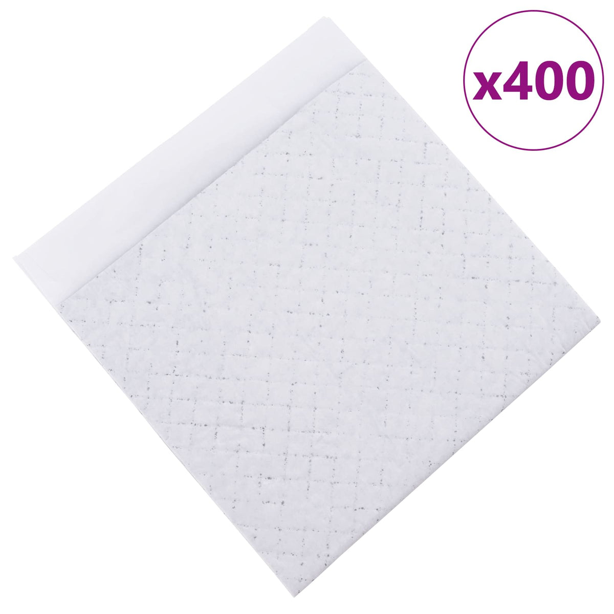 Vidaxxl tapis de dressage pour animaux de compagnie en tissu non tissé 400 pièces 45 x 33 cm