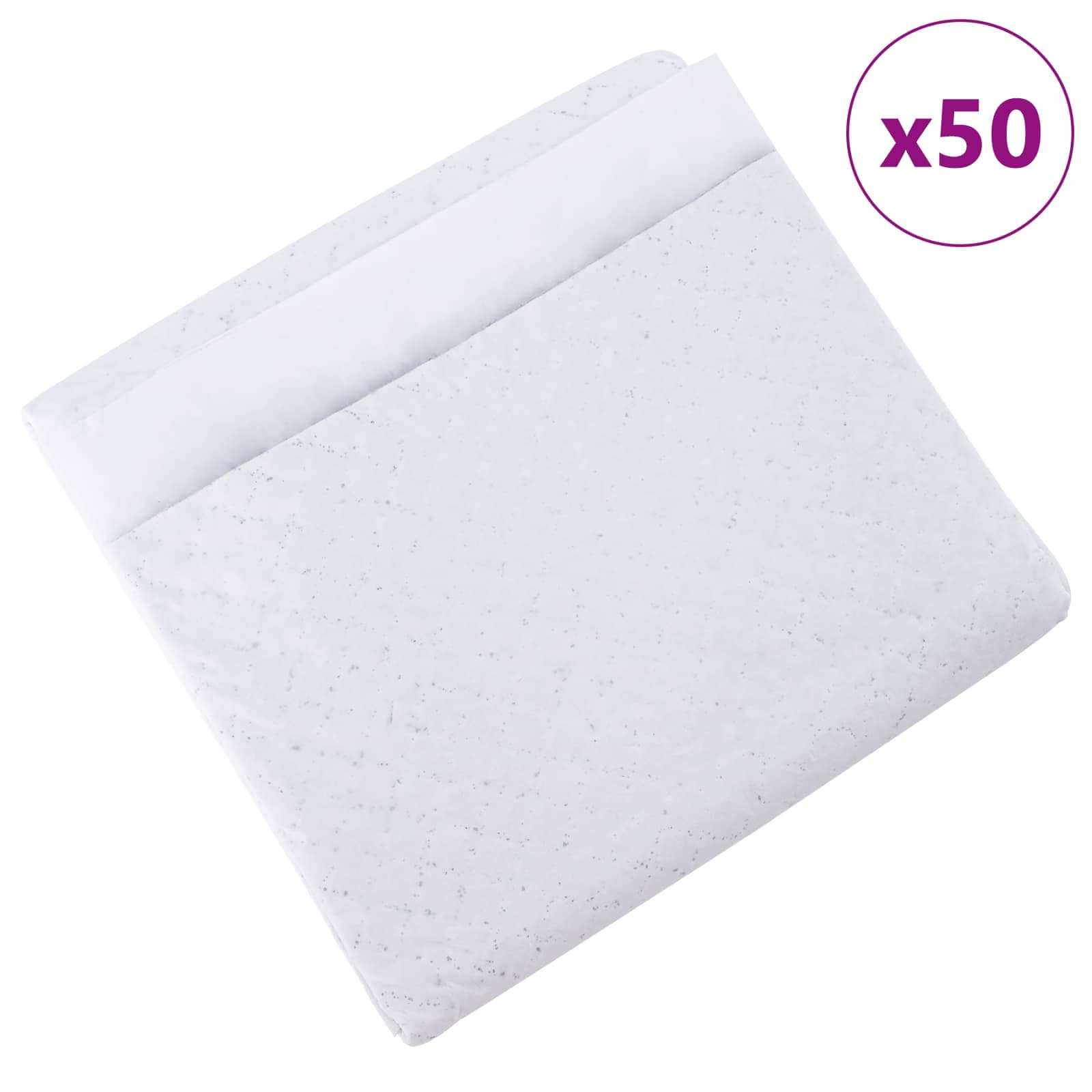 Vidaxxl tapis de dressage pour animaux de compagnie en tissu non tissé 50 pièces 60 x 45 cm