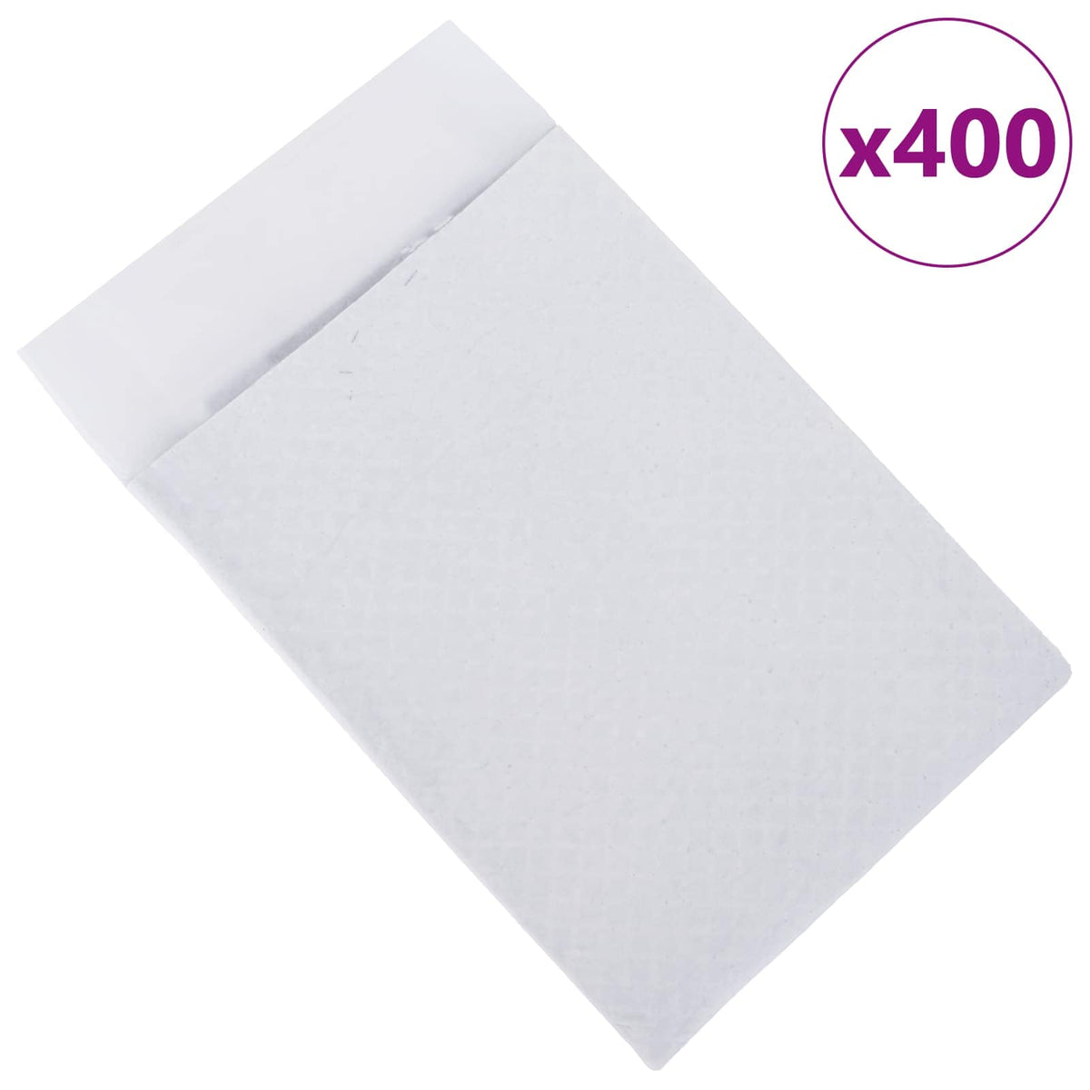 Vidaxxl tapis de dressage pour animaux de compagnie en tissu non tissé 400 pièces 60 x 60 cm