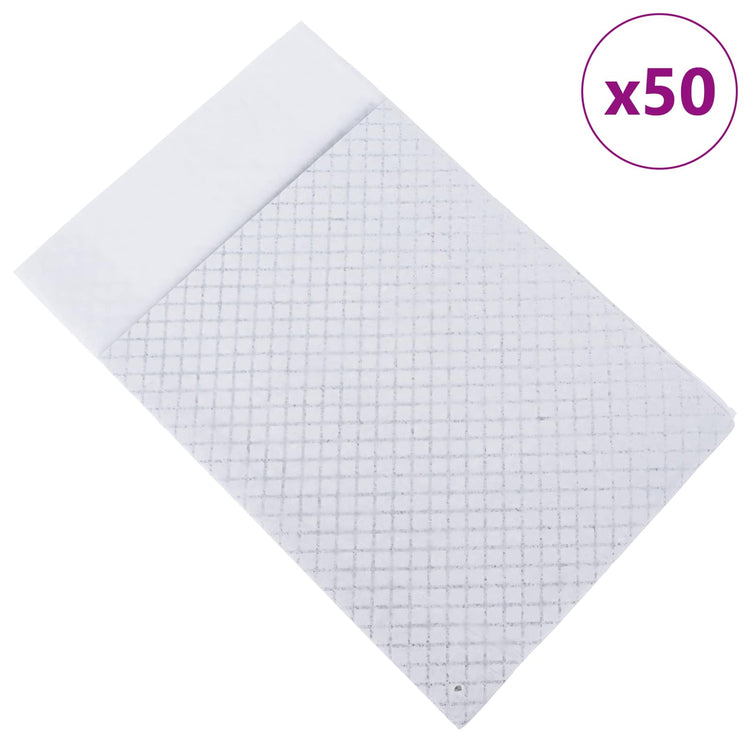 Vidaxxl tapis de dressage pour animaux de compagnie en tissu non tissé 50 pièces 90 x 60 cm