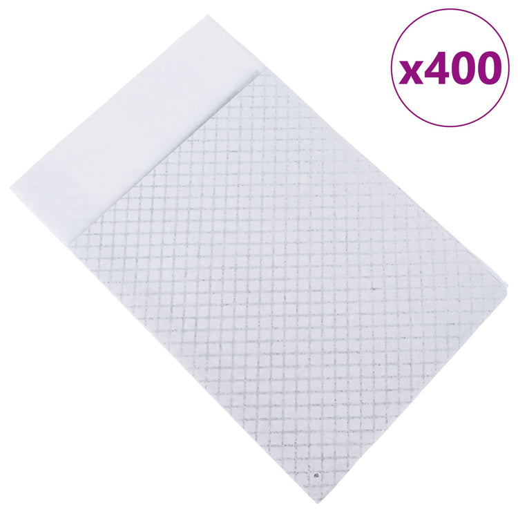 Vidaxxl tapis de dressage pour animaux de compagnie en tissu non tissé 400 pièces 90 x 60 cm