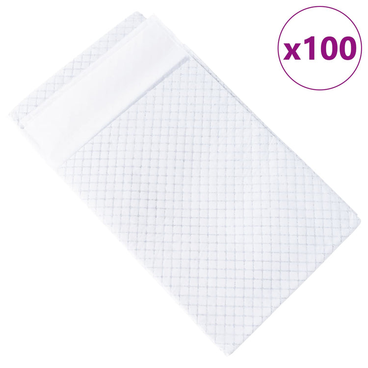 Vidaxxl tapis de dressage pour animaux de compagnie en tissu non tissé 100 pièces 120 x 80 cm