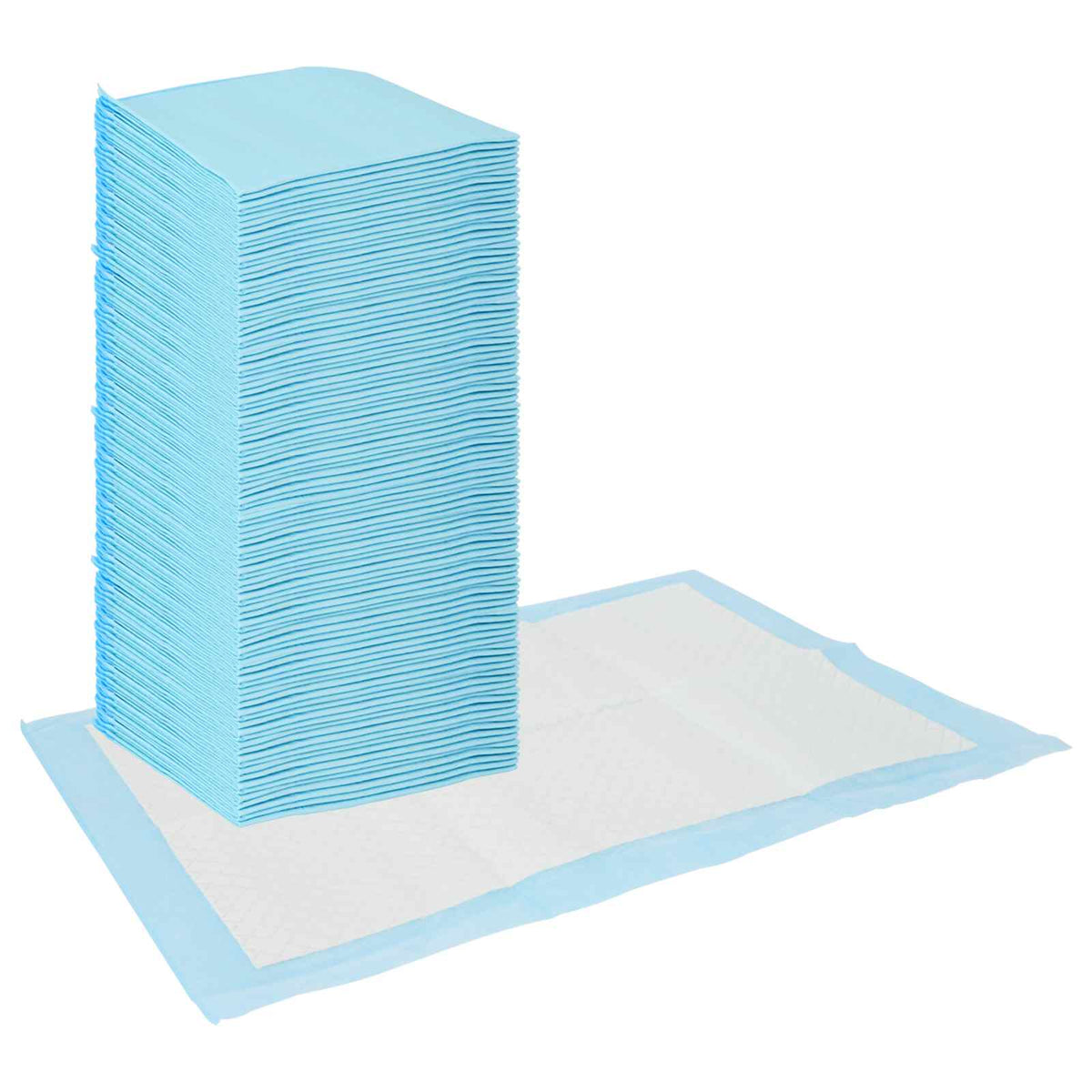 VidaXL tapis de dressage pour animaux de compagnie en tissu Non tissé 100 pièces bleu et blanc