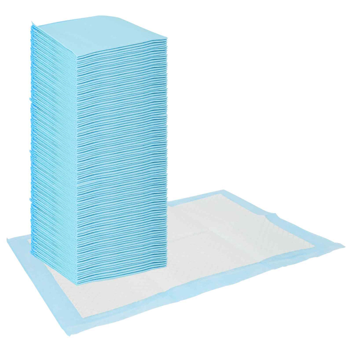 VidaXL tapis de dressage pour animaux de compagnie en tissu Non tissé 200 pièces bleu et blanc