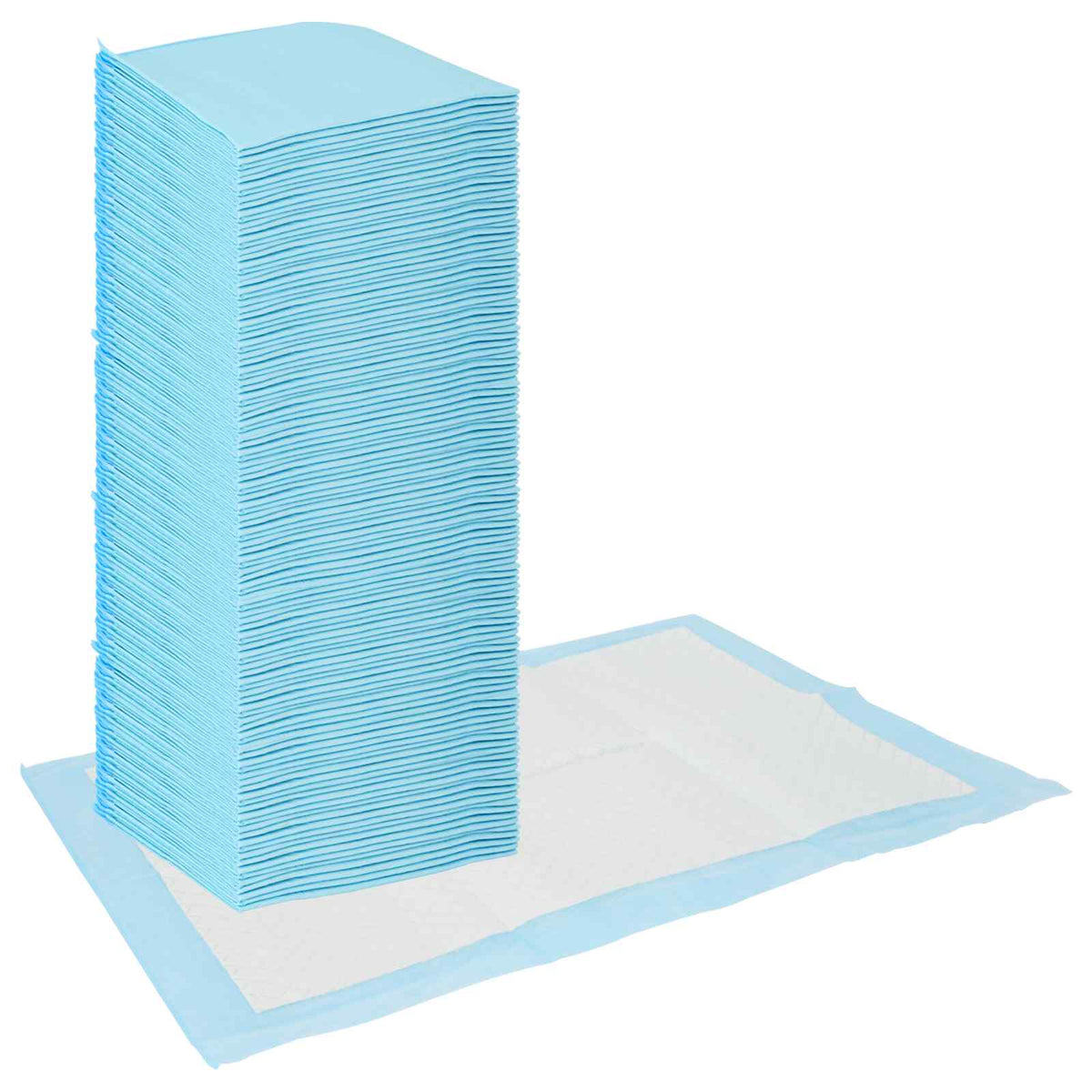 VidaXL tapis de dressage pour animaux de compagnie en tissu Non tissé 400 pièces bleu et blanc