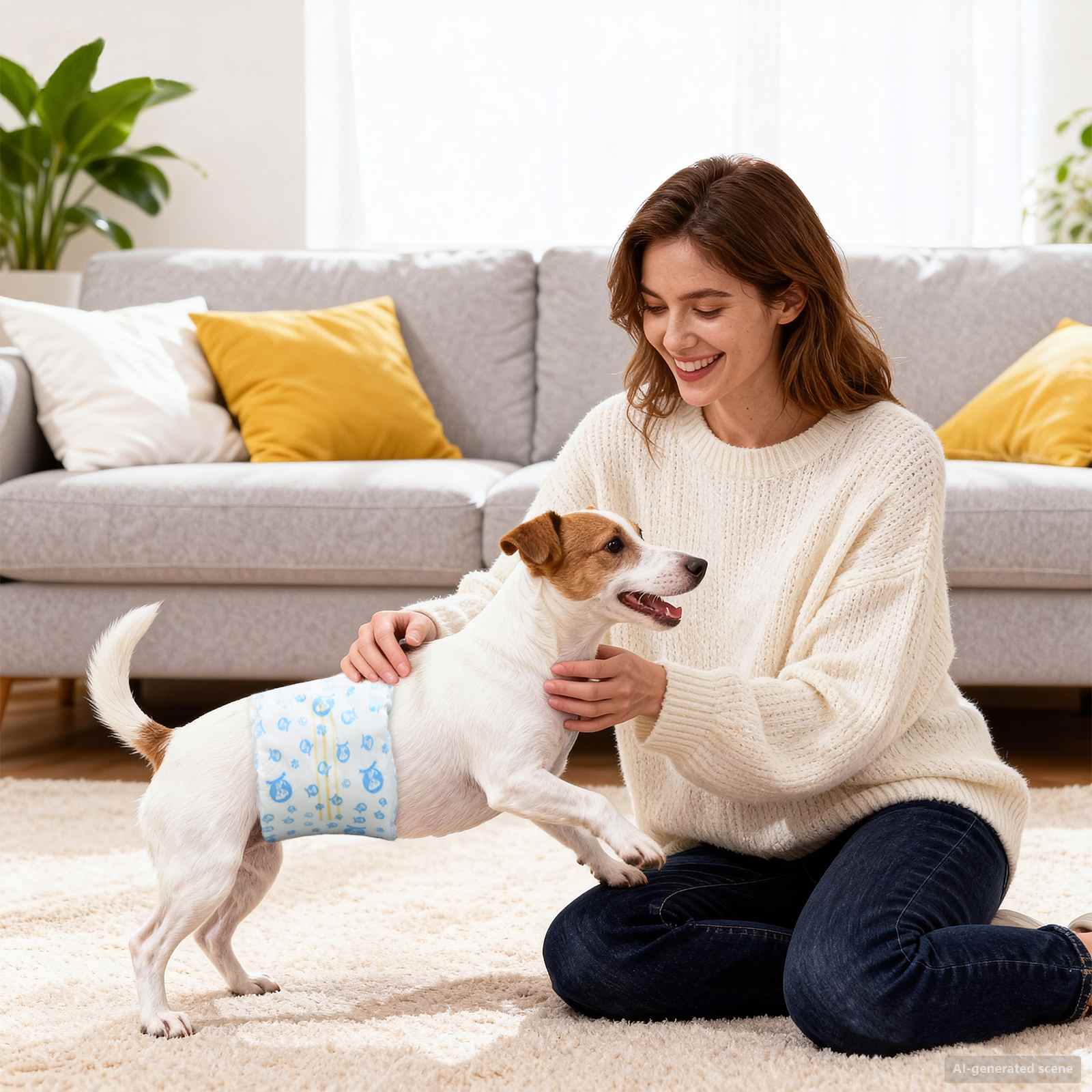 VidaXL services jetables pour chiens mâles 30 pcs blanc xs