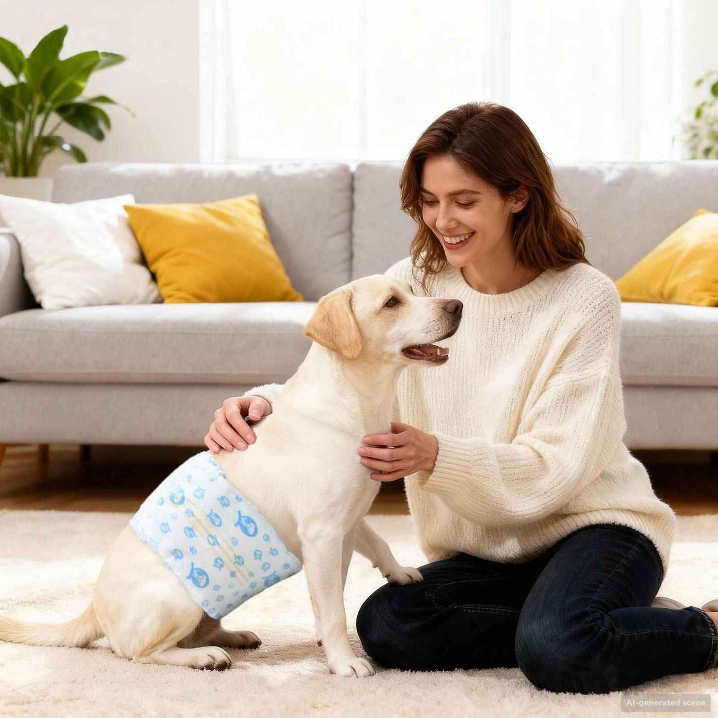 VidaXL services jetables pour chiens mâles 30 pcs blanc s