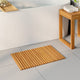 Vidaxx tapis de bain marron 60 x 40 cm bois d'acacia massif