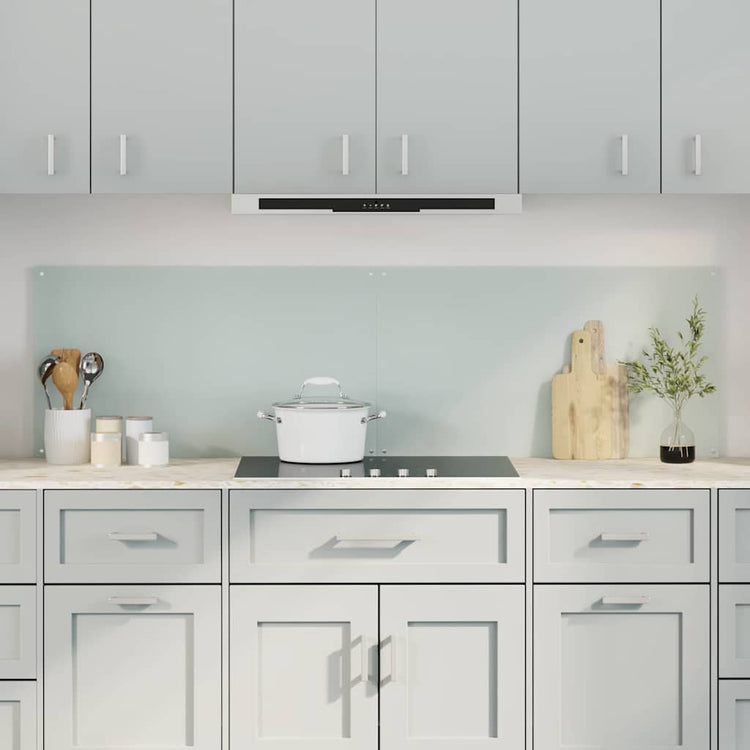 Vidaxxl crédence de cuisine 2 pcs blanc 90 x 50 cm verre trempé