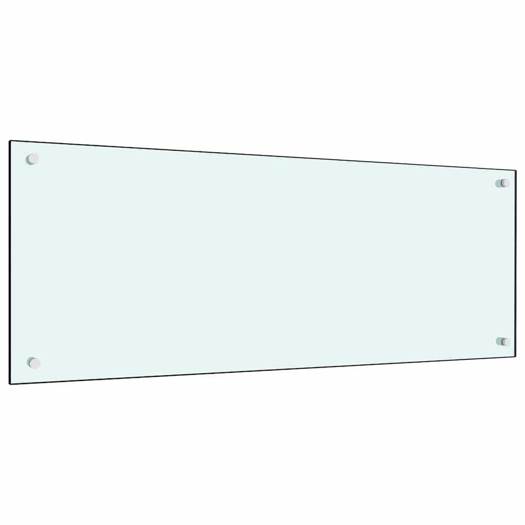 VidaXL crédence de cuisine 2 pcs blanc 100 x 40 cm verre trempé