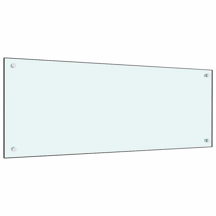 VidaXL crédence de cuisine 2 pcs blanc 100 x 40 cm verre trempé