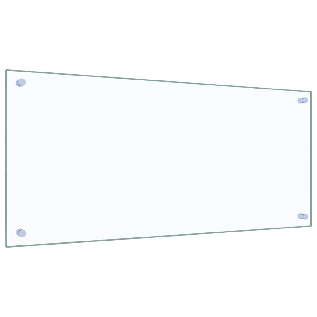 Vidaxxl crédence de cuisine 2 pcs transparent 90 x 40 cm verre trempé