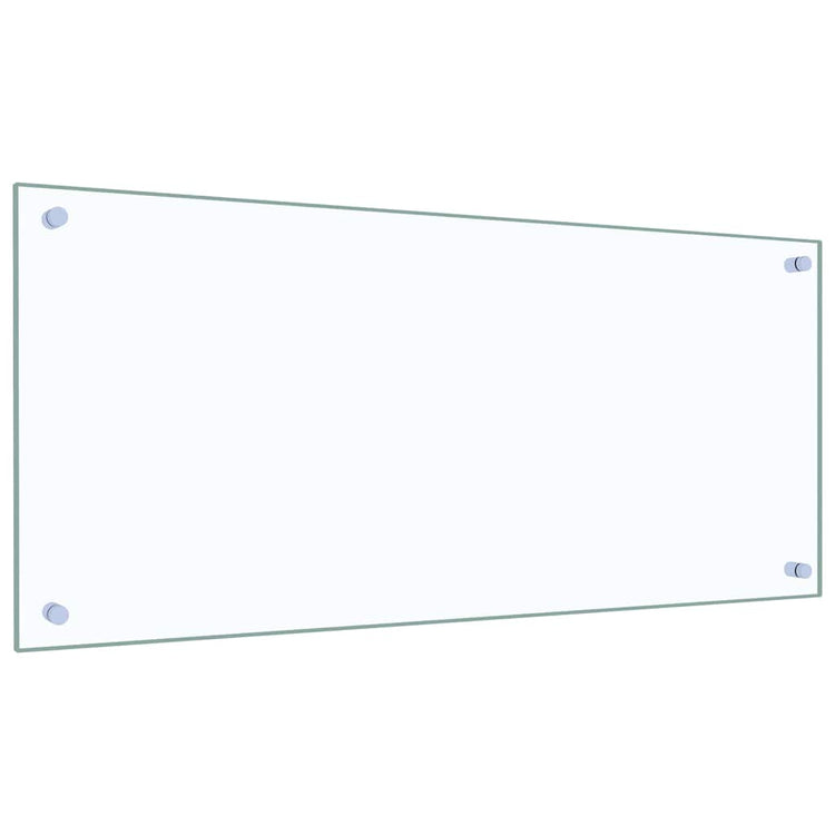 Vidaxxl crédence de cuisine 2 pcs transparent 90 x 40 cm verre trempé