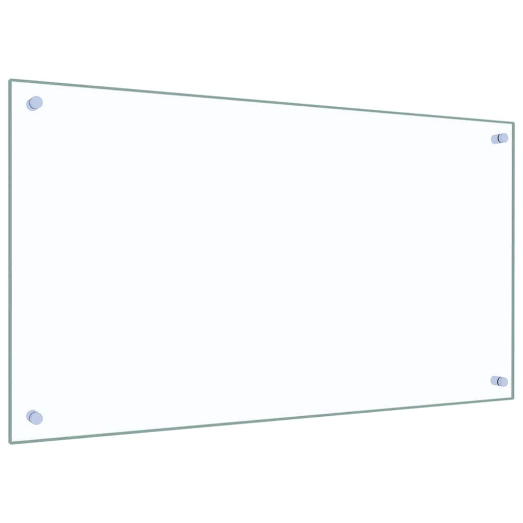 Vidaxxl crédence de cuisine 2 pcs transparent 90 x 50 cm verre trempé