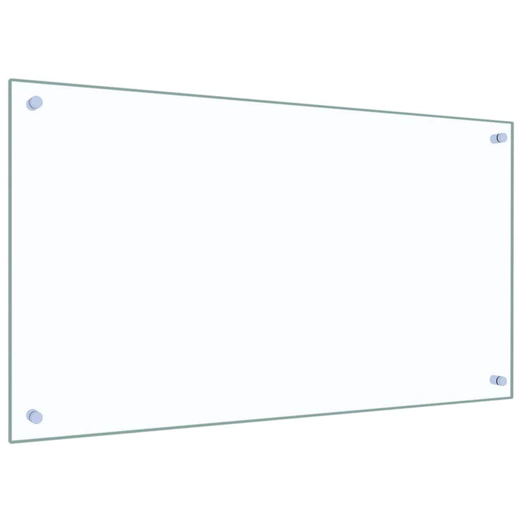 Vidaxxl crédence de cuisine 2 pcs transparent 90 x 50 cm verre trempé