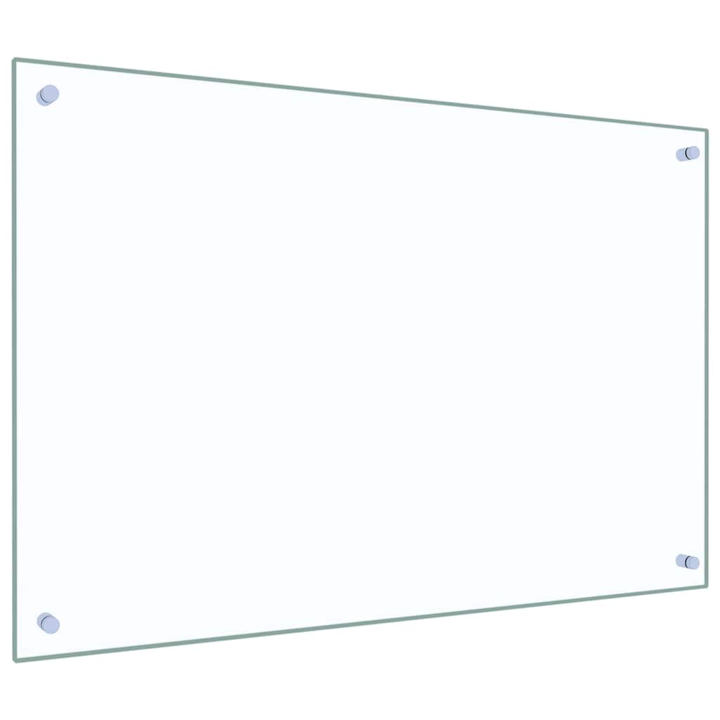 Vidaxxl crédence de cuisine 2 pcs transparent 90 x 60 cm verre trempé