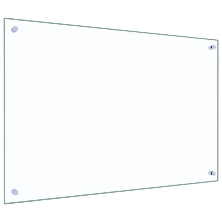 Vidaxxl crédence de cuisine 2 pcs transparent 90 x 60 cm verre trempé