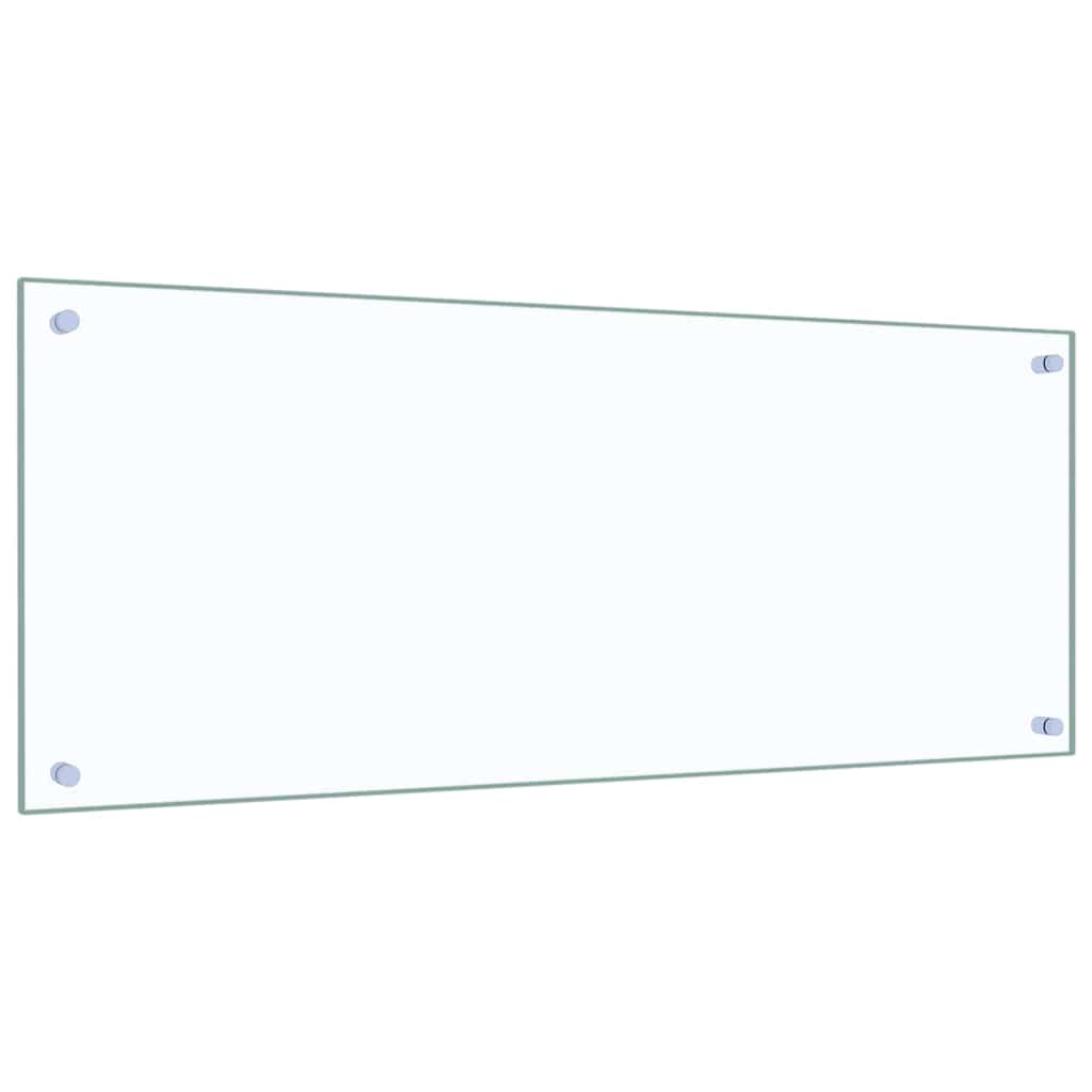 VidaXL crédence de cuisine 2 pcs transparent 100 x 40 cm verre trempé