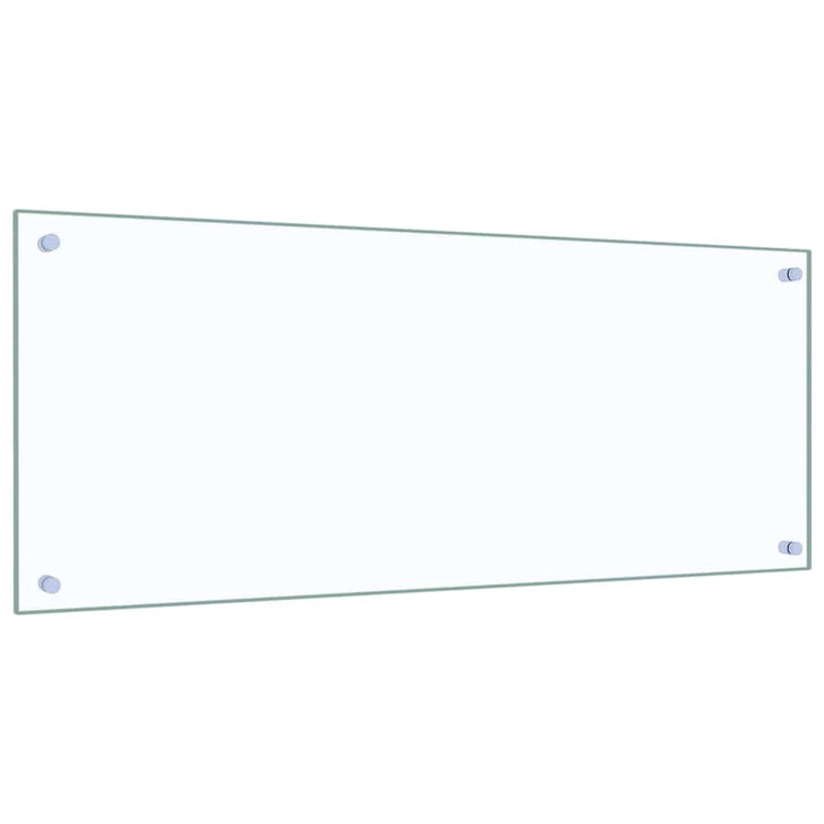 VidaXL crédence de cuisine 2 pcs transparent 100 x 40 cm verre trempé