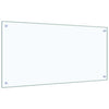 Vidaxxl crédence de cuisine 2 pcs transparent 100 x 50 cm verre trempé