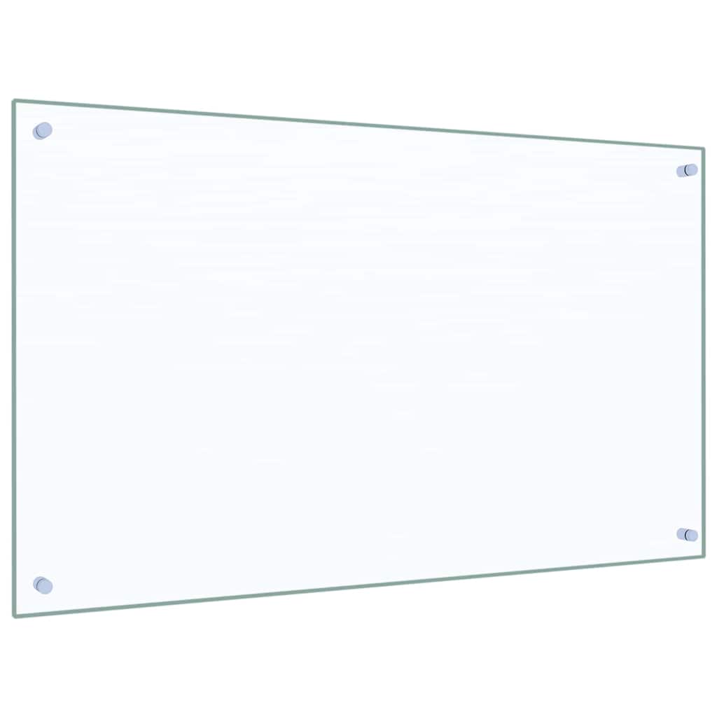 VidaXL crédence de cuisine 2 pcs transparent 100 x 60 cm verre trempé