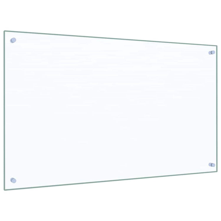 VidaXL crédence de cuisine 2 pcs transparent 100 x 60 cm verre trempé
