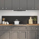 Vidaxxl crédence de cuisine 2 pcs noir 90 x 40 cm verre trempé