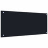 Vidaxxl crédence de cuisine 2 pcs noir 90 x 40 cm verre trempé