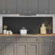 Vidaxxl crédence de cuisine 2 pcs noir 90 x 60 cm verre trempé