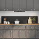 Vidaxxl crédence de cuisine 2 pcs noir 100 x 40 cm verre trempé