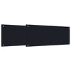 Vidaxxl crédence de cuisine 2 pcs noir 100 x 40 cm verre trempé