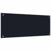Vidaxxl crédence de cuisine 2 pcs noir 100 x 40 cm verre trempé