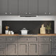 Vidaxxl crédence de cuisine 2 pcs noir 100 x 50 cm verre trempé