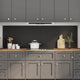 Vidaxxl crédence de cuisine 2 pcs noir 100 x 60 cm verre trempé