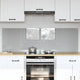 Vidaxxl crédence de cuisine 2 pcs gris clair 80 x 50 cm verre trempé