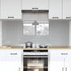 Vidaxxl crédence de cuisine 2 pcs gris clair 80 x 60 cm verre trempé