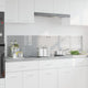 Vidaxxl crédence de cuisine 2 pcs gris clair 90 x 40 cm verre trempé