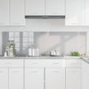 Vidaxxl crédence de cuisine 2 pcs gris clair 90 x 50 cm verre trempé