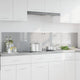 Vidaxxl crédence de cuisine 2 pcs gris clair 100 x 40 cm verre trempé