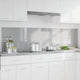 Vidaxxl crédence de cuisine 2 pcs gris clair 100 x 50 cm verre trempé